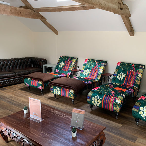 Relaxation room at Transformations Day Spa